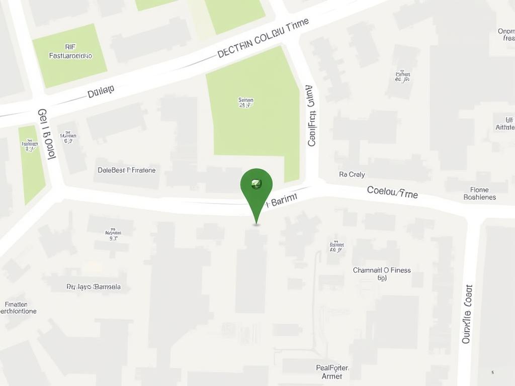 A map showing the location of GaelForce Fitness on O'Connell Street in Dublin.